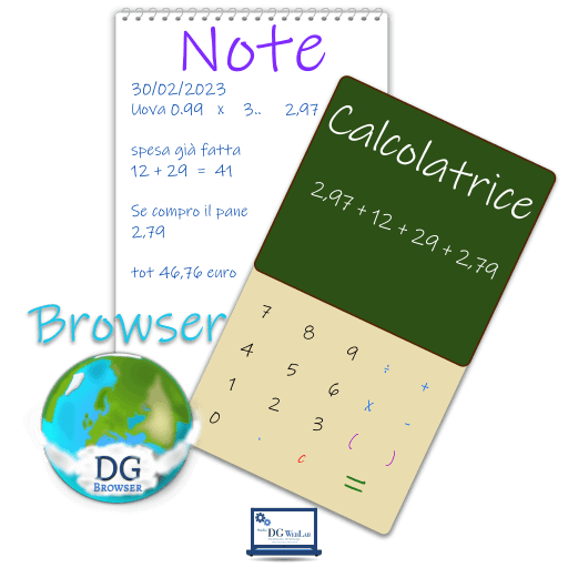 Calcolatrice & Note + Browser