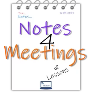 Notes 4 Meeting & Lessons Note discorsi congresso