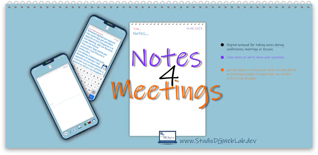 banner Notes 4 Meeting & Lessons - Note discorsi congresso