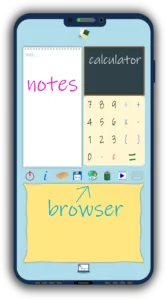 Calcolatrice & Note + browser