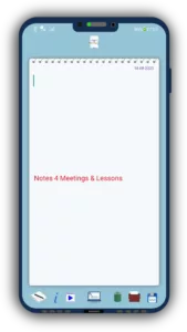 Notepad digitale Android per congressi, discorsi, lezioni e appunti