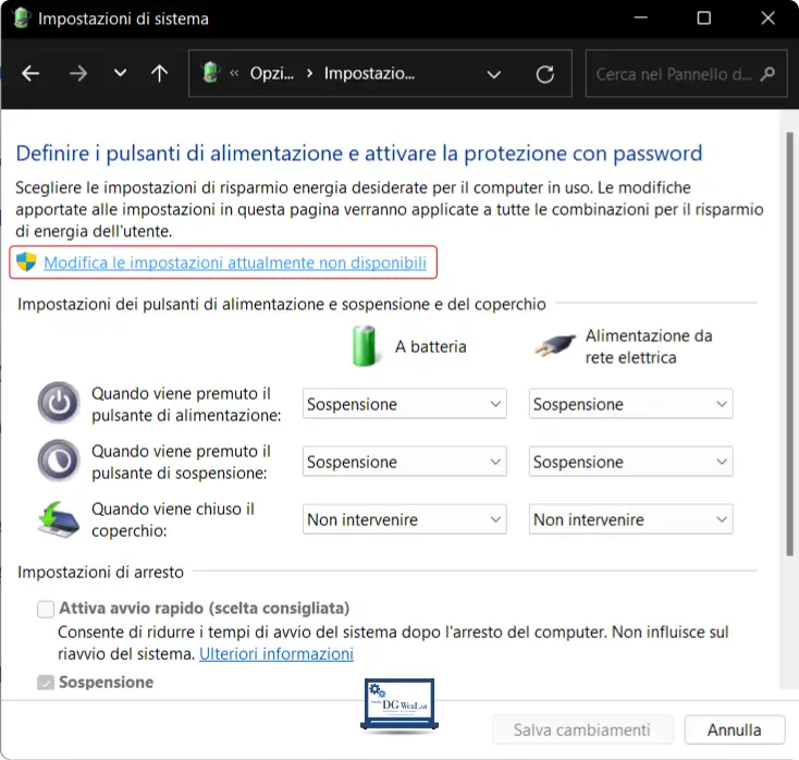 come disattivare l'Avvio Rapido nelle Impostazioni di Windows 5