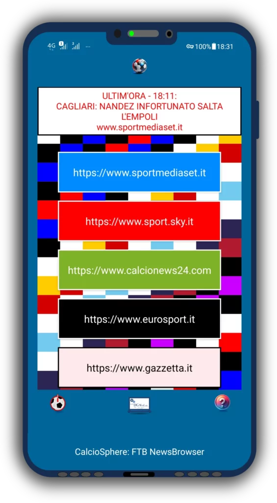 CalcioSphere: notizie calcio, risultati partite, e news live, con un click