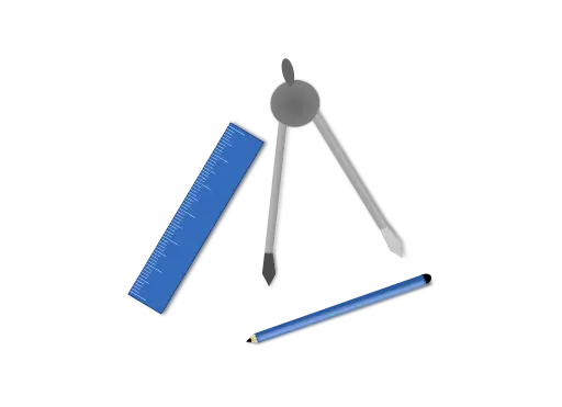 immagine di strumenti di progettazione grafica e disegno digitale