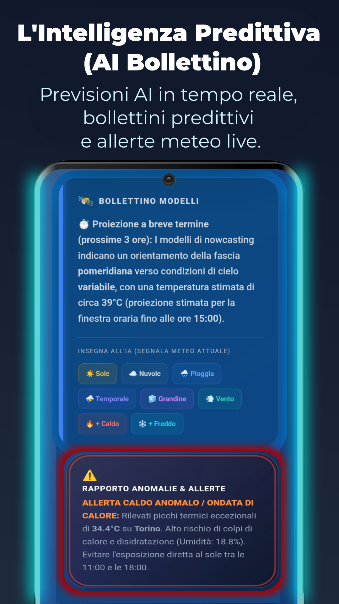 Allerta meteo in tempo reale