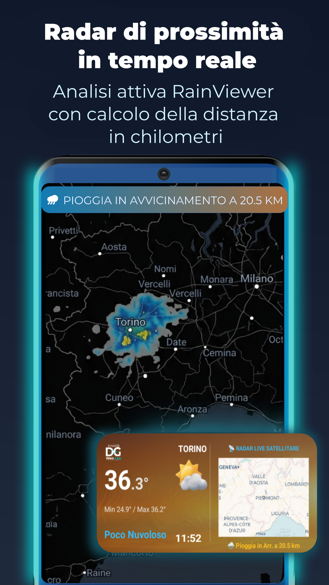 Weidget Meteo Radar live